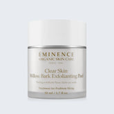 Eminence Organics Clear Skin Willow Bark Exfoliating Peel on light blue background
